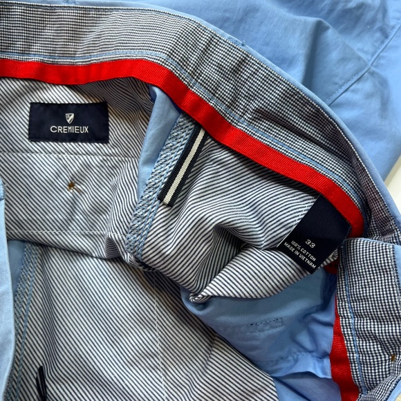 Cremieux Men's Blue Casual Dress Shorts Size 33 - Picture 8 of 10